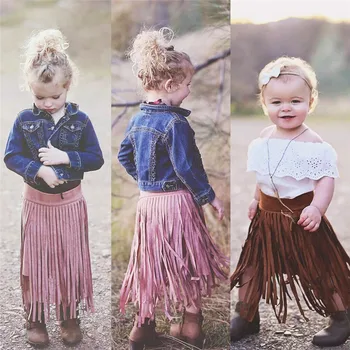 

2018 Brand New Toddler Infant Child Kids Baby Girl Tassel Tutu Skirt Princess Party Package Hip Skirts Fashion Clothes Wholesale