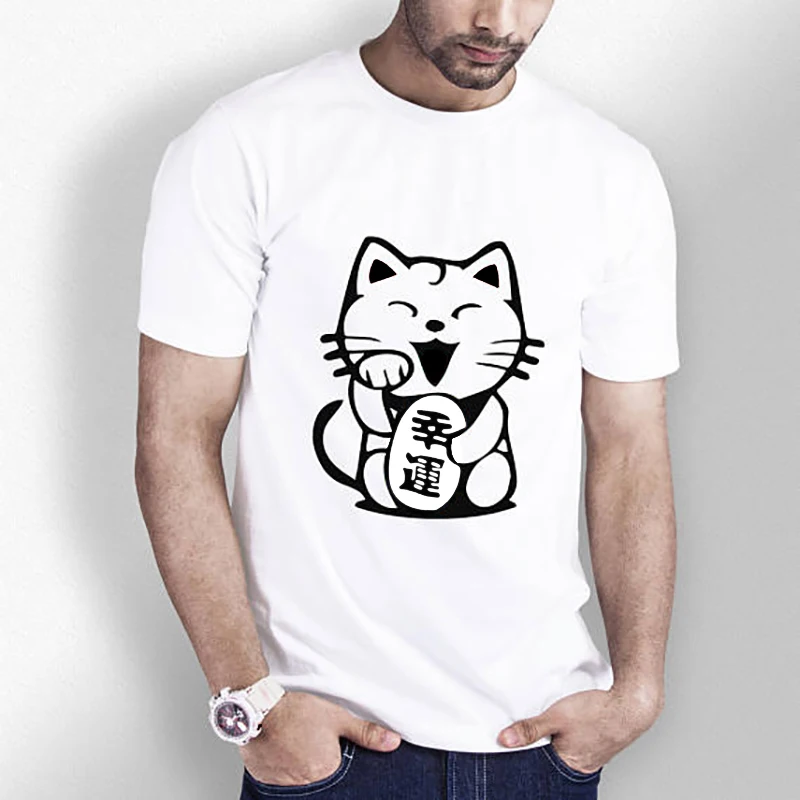 T Shirt Men Harajuku T-shirt Tops Chinese Lucky Cat Cotton Tshirt Men Clothes 2018 Fashion Streetwear Plus Size T Shirt XS-3XL T Shirt Men Harajuku T-shirt Tops Chinese Lucky Cat Cotton Tshirt Men Clothes 2018 Fashion Streetwear Plus Size T Shirt XS-3XL