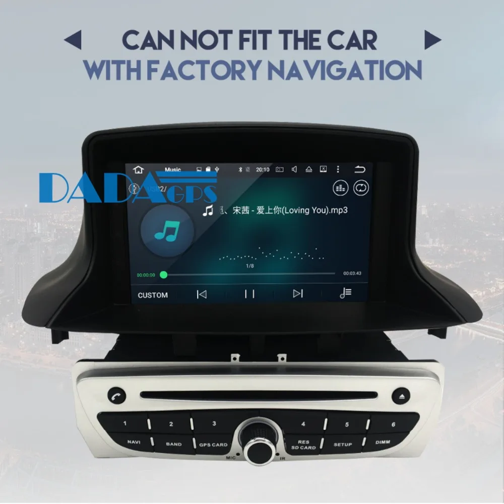 Flash Deal Newest Android 8.0 7.1 Car Radio DVD Player GPS Navigation for Renault Megane 3 Fluence 2009-2015 Audio Stereo Unit Multimedia 3