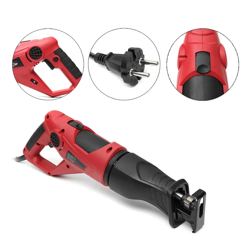 

Newest Electric Saw Multi-function Power Tool For Wood Metal Electric Trimmer Woodworking Tools Reciprocating Saw 2 Blades