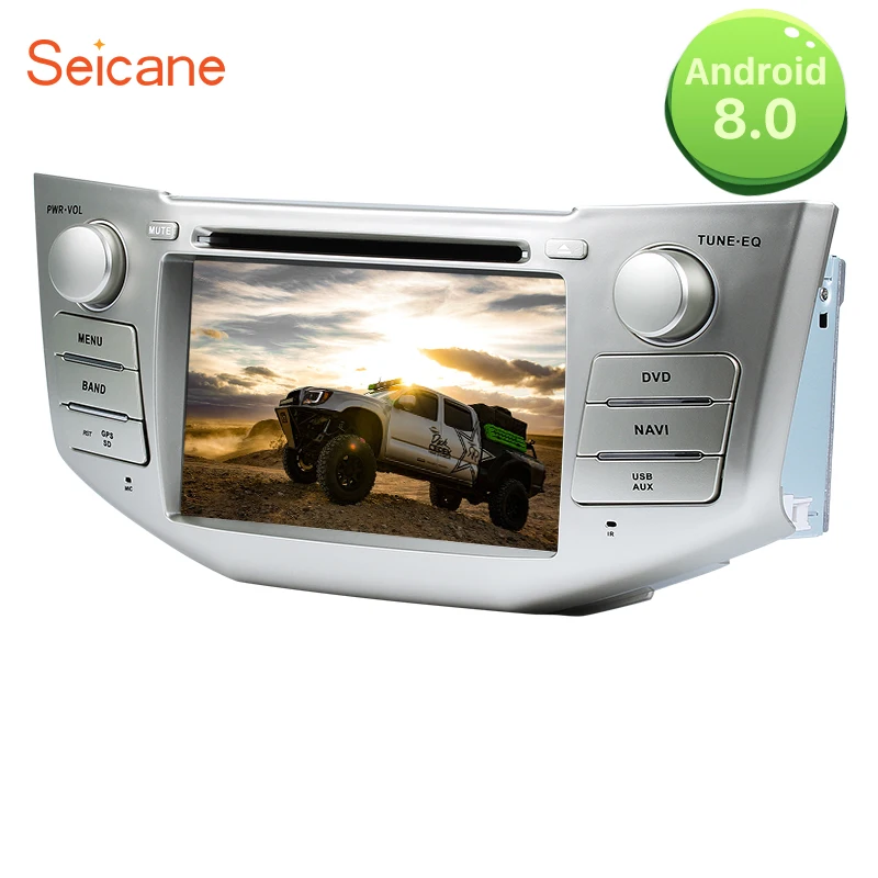 

Seicane 7 inch 2din Android 8.0 In Dash DVD Multimedia GPS Radio for Toyota Harrier lexus rx300 330 350 support OBD2 3G WIFI SD