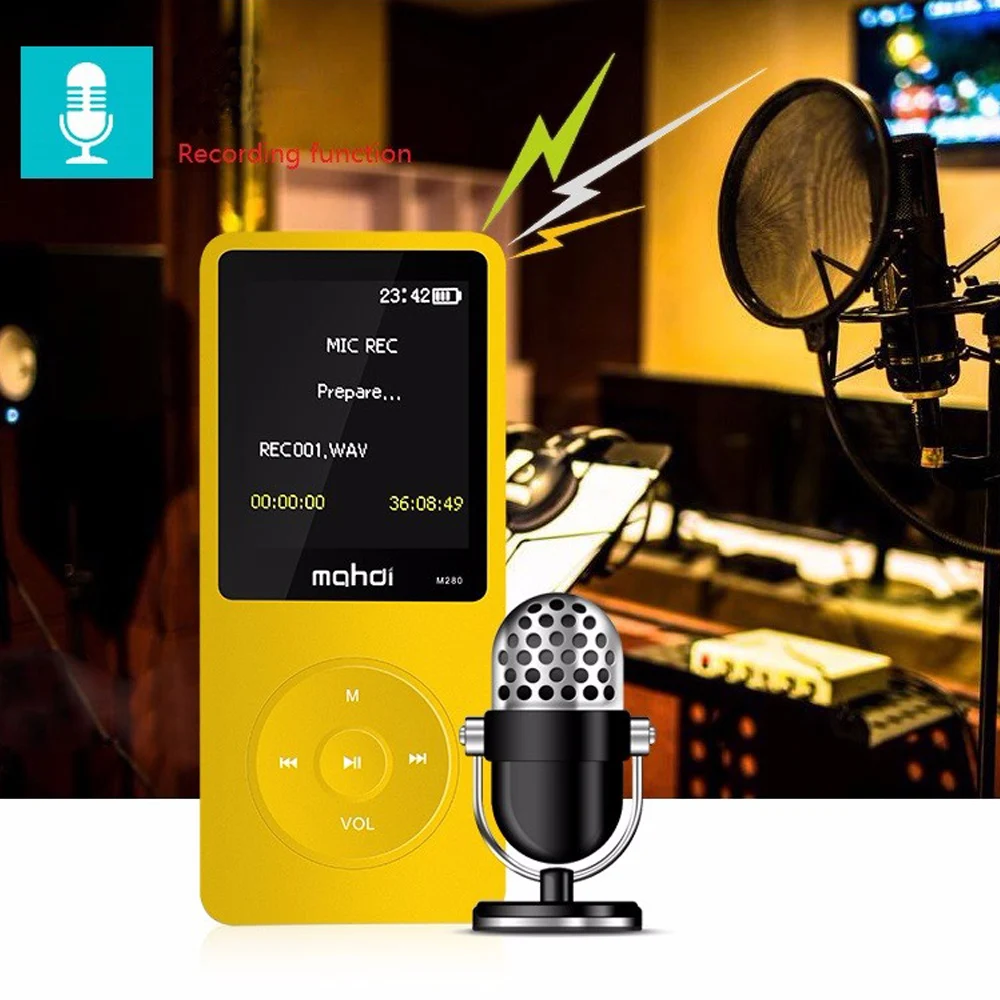 High Quality HIFI MP3 Player 8GB Support FM Radio TF Card Record SYN