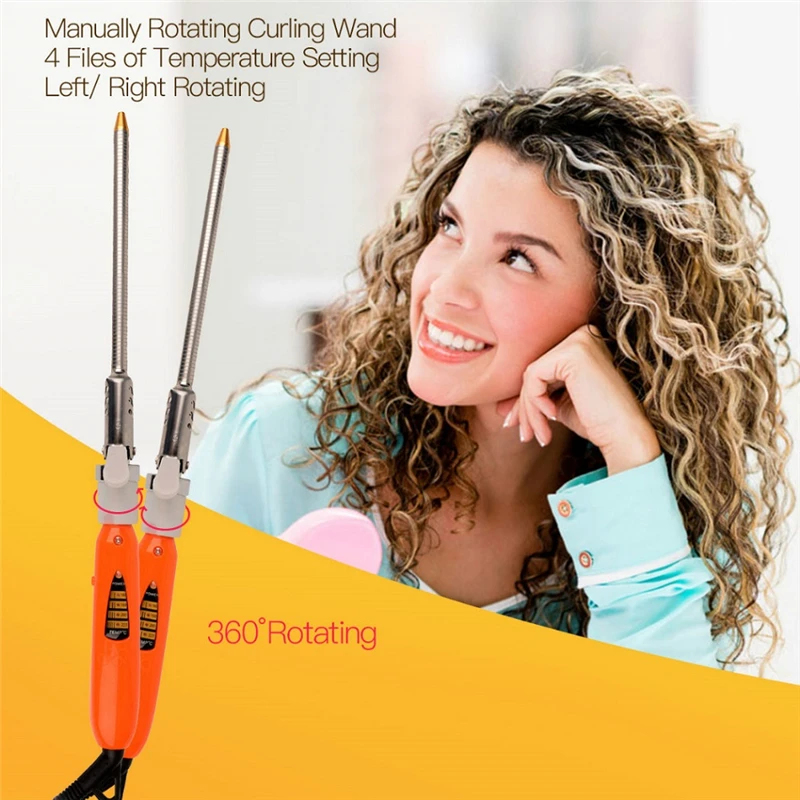 100-240V Professional Cabelo Ceramic Curling Iron Onda