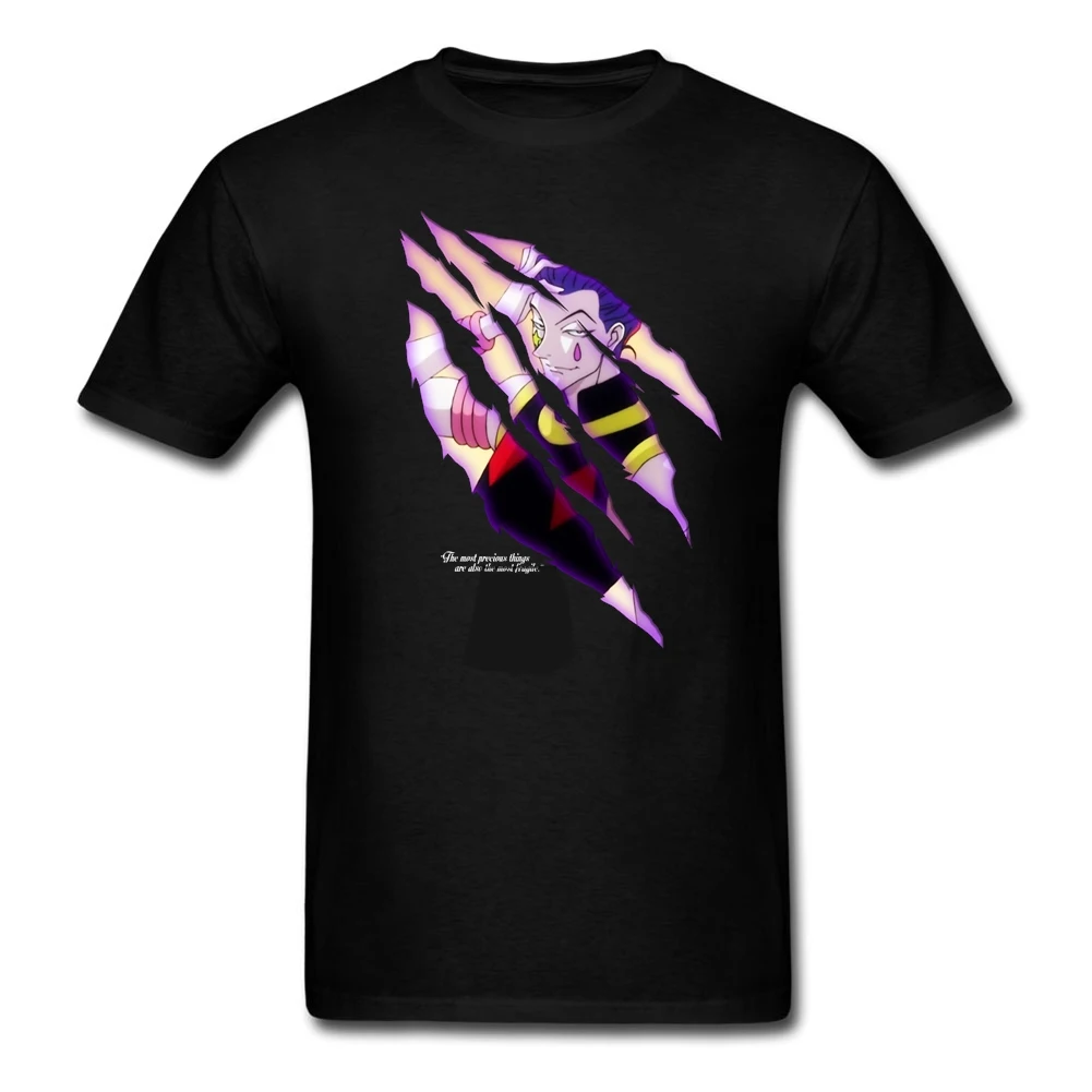 Men T Shirt Hisoka Cool Hunter X T-Shirts for Man Round Neck Short Sleeve Tee Shirts New Color Top |