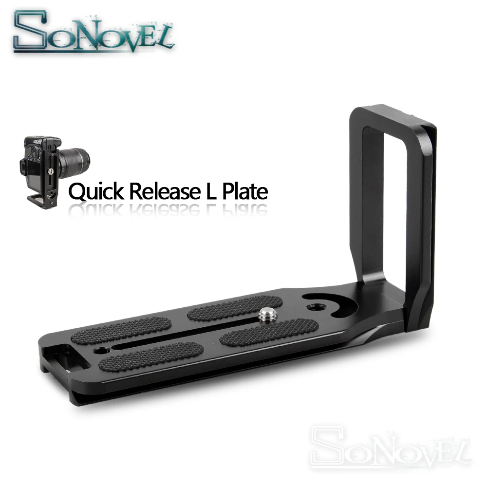 Versione Estesa 130 Millimetri A Sgancio Rapido L Piatto Di Staffa Grip Per Canon Eos 1500D 850D 800D 760D 750D 200D 77D 80D 60D 7D 6D 5D4 5Ds