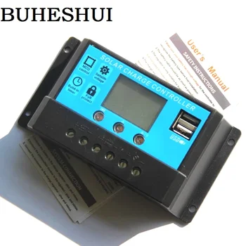 

BUHESHUI Solar Panel Cell Controller LCD display Solar Regulator Battery Charger System 360W/720W 30A 12V/24V With Dual USB