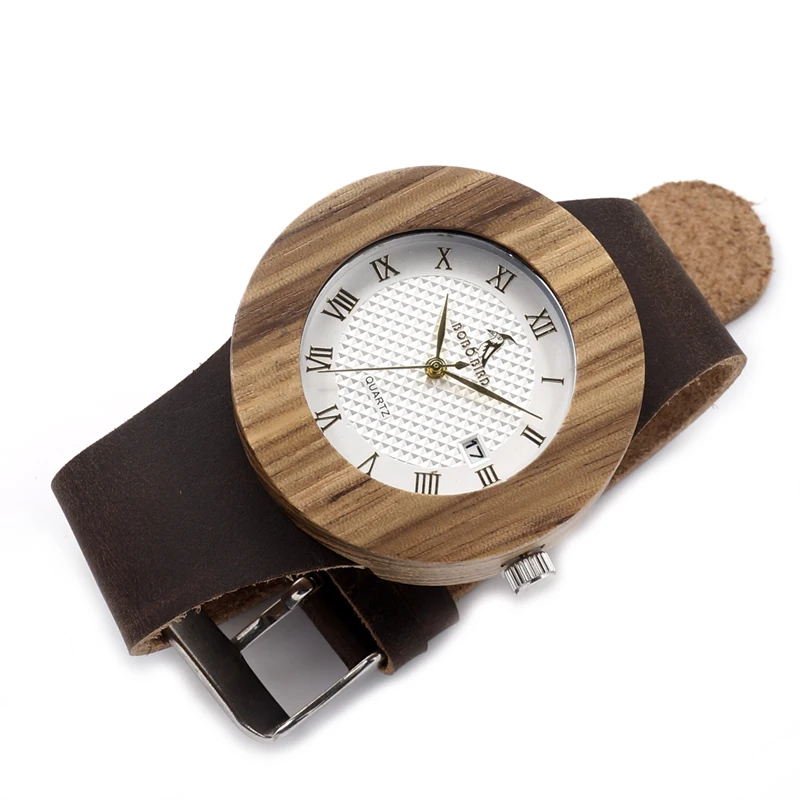 2017 Brand Watches BOBO BIRD Men Luxury Watch Men Zebra Wood Wristwatches as Gifts relogio masculino C-C01