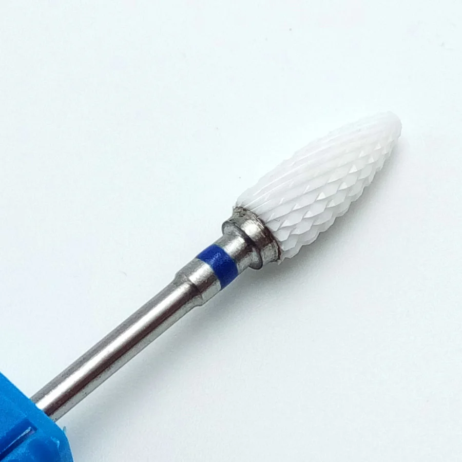 1 PCS Best-selling Ceramic Drill Bit Nails 3/32 White Ceramic Burr Bits For Manicure Professional Nail Tools Nail Mills