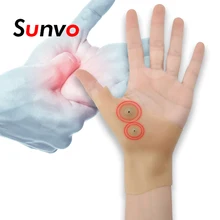 Sunvo Магнитный лечебный наручный перчатка для артрита теносиновита массаж для снятия боли большого пальца поддерживающие перчатки подтяжки вставки