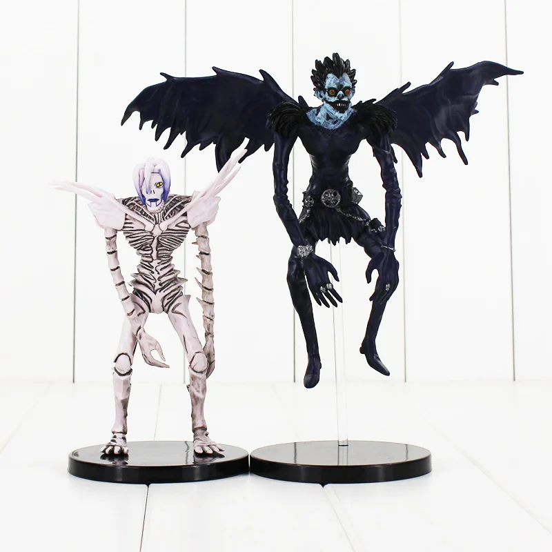 

2 Styles Anime Death Note Deathnote Rem Ryuuku PVC Action Figure Collection Model Toy for Children