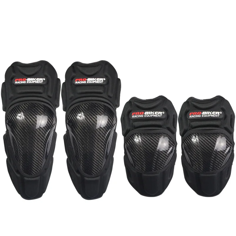 

Carbon Fiber Knee Protector Elbow Support Motorcycle Downhill Protection rodillera deportiva MTB Guard Bike Elbow & Knee Pads