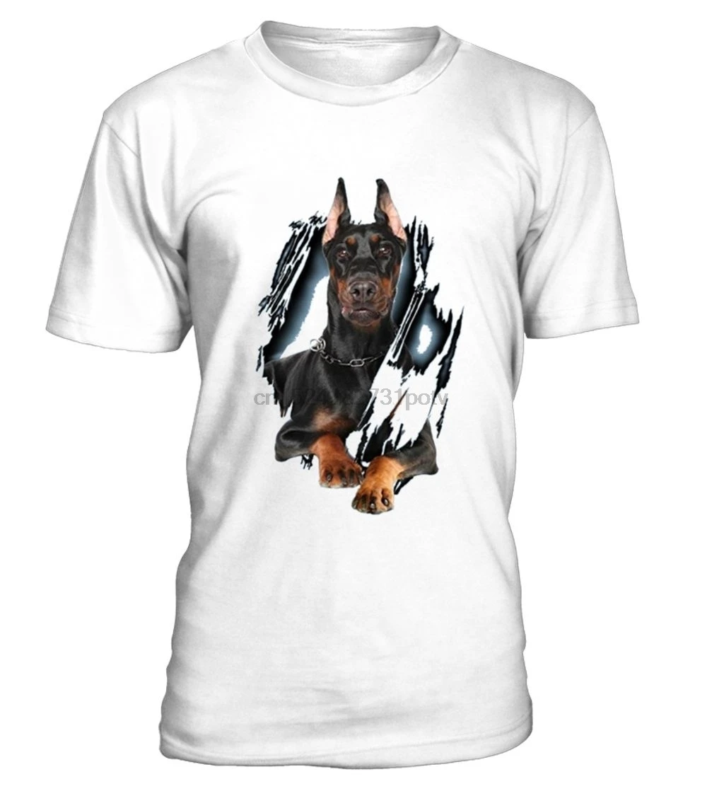 

Doberman Pinscher Dog Lover Tshirt - T-Shirt Round Neck Mens