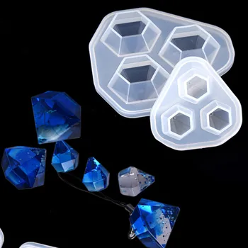 

1Pc DIY Pendant CraftTransparent UV Resin Liquid Silicone Combination Molds For DIY Making Finding Accessories