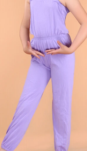Спортивные брюки для девочек, для похудения/фитнеса/сауны, Детские облегающие комбинезоны - Цвет: Фиолетовый