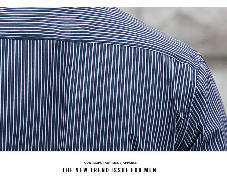 Новая Осенняя мужская одежда полосатая рубашка плюс размер 4XL 5XL 6XL 7XL 8XL пуговицы вниз с длинным рукавом Хлопок повседневные рубашки мужчины
