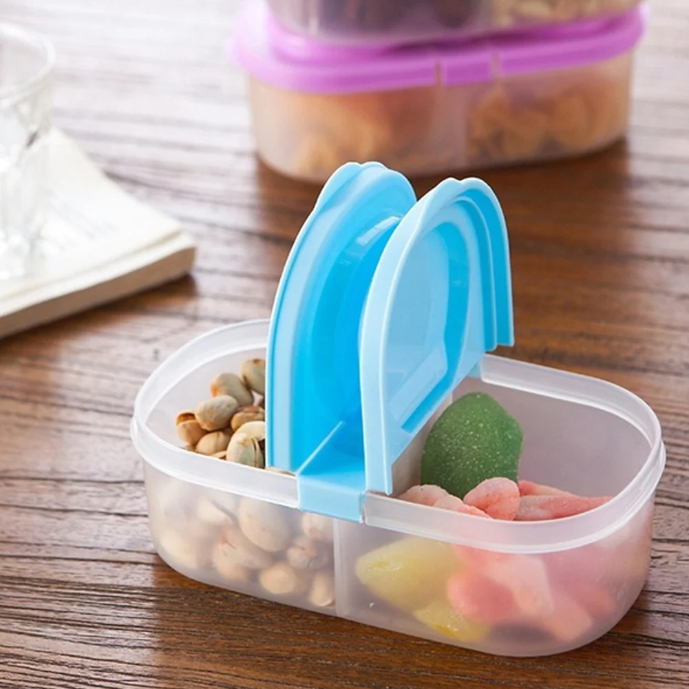 Plastic Kitchen Container Fresh Food Storage Sauce Box For Household Case With Lids For