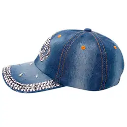 Для женщин Бейсбол Кепки s бриллиантами Повседневное Бейсбол Кепки леди ковбойской шляпе Лидер продаж хип-хоп Новые Летние Высокое