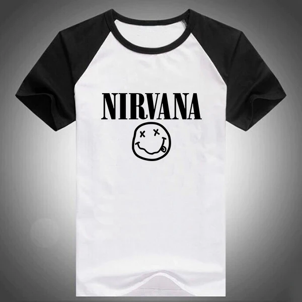 Raglan Short nirvana t shirt 1