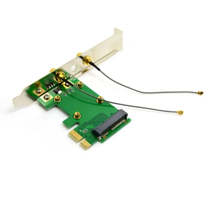 Беспроводной адаптер pci e Mini PCI E pcie express для Express с двумя антеннами сетевым интернет