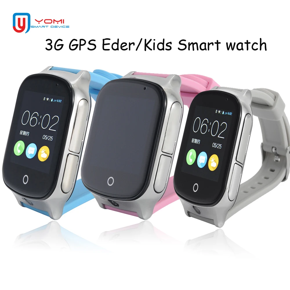 

Smartwatch Kids Elder A19 GPS Watch Android GPS Locating Anti-lost Device Voice Monitor with Camera Kids Baby Wristwatch Smart