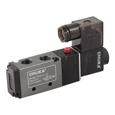 

DC 12V 5 Ways 2 Positions 0.15-0.8MPa Pressure Pneumatic Solenoid Valve