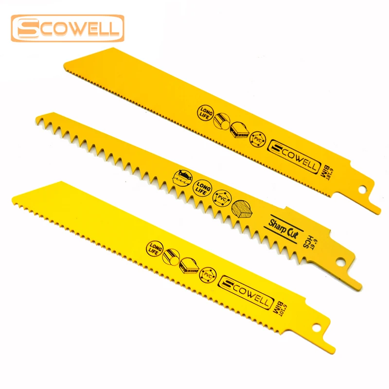 

20% OFF 6" 6TPI/10TPI/18TPI Reciprocating Saw Blade for Metal and Wood,5pcs/lot 150mm Length Jigsaw Blades Manufacturer