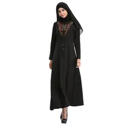 CHAMSGEND женское платье мусульманские халаты летние женские домашние платья модное сексуальное кружевное платье busana мусульманское Анак perempuan