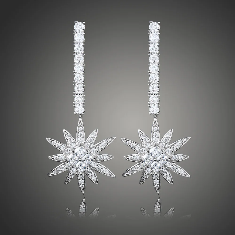 

luxury long stars zircon earrings micro daisy earrings earrings
