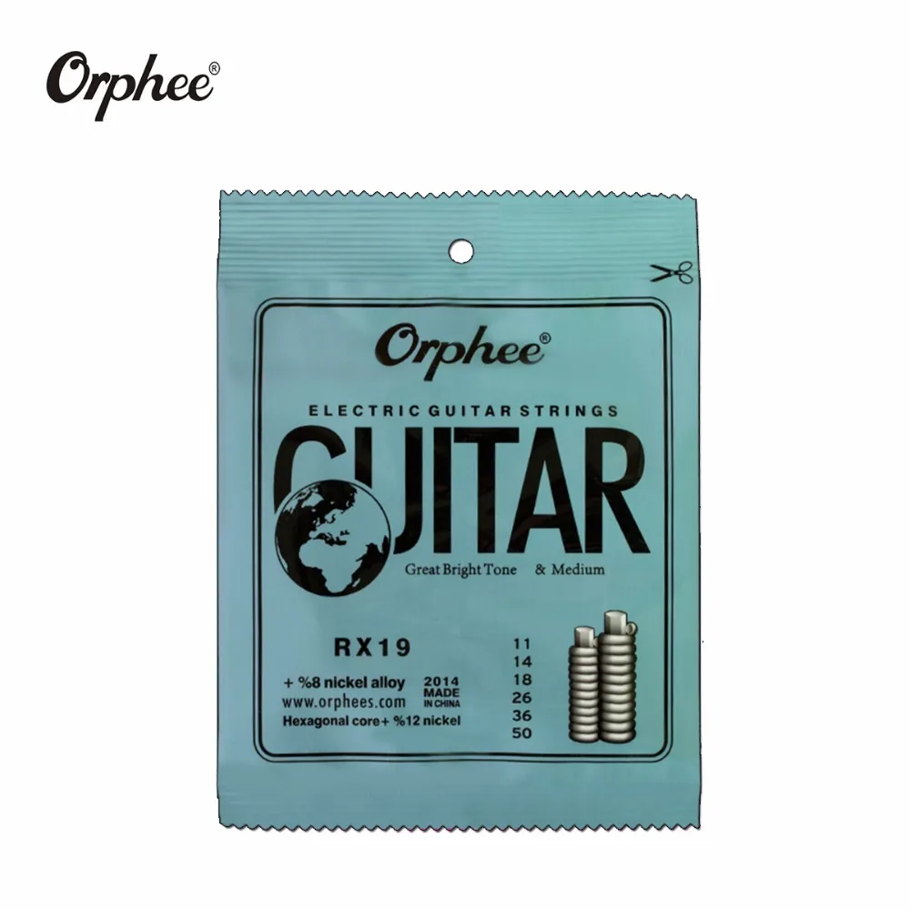 Струны для электрогитары orphee RX15 RX17 RX19 10 шт. супер светильник бесплатная