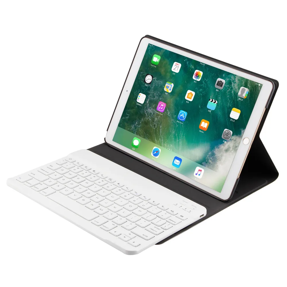 Кожаный чехол для Apple iPad Pro 10,5 Беспроводной Bluetooth клавиатура+ Тонкий Smart Folio стоять кожаный чехол J02T