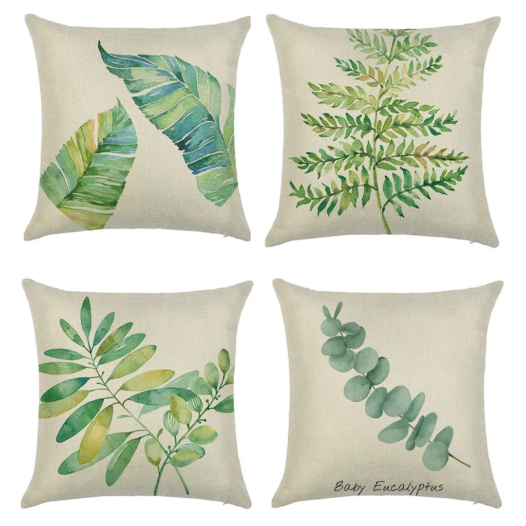

Gacsidy Store Fashion 4PC Simple Fashion Throw PillowCase Cafe Home dakimakura Pillow case cover