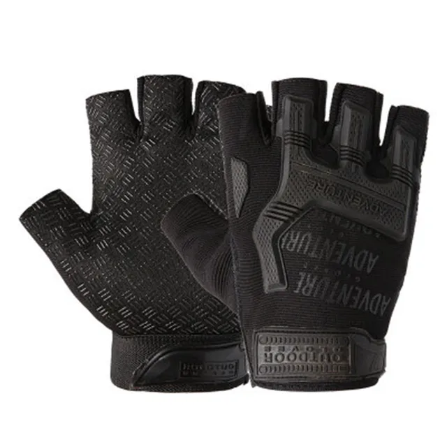 US $4.99 1Pair Gear Military Fingerless Hard Knuckle Tactical Gloves Men Half Finger for Army Sport Driving 