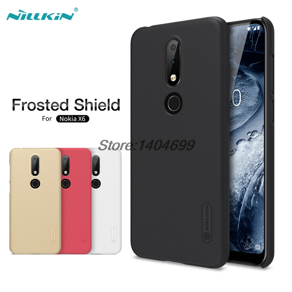 

sFor Nokia X6 Case Nokia X6 Matte Cover Nillkin Frosted Shield Hard Armor PC Back Case For Nokia X6