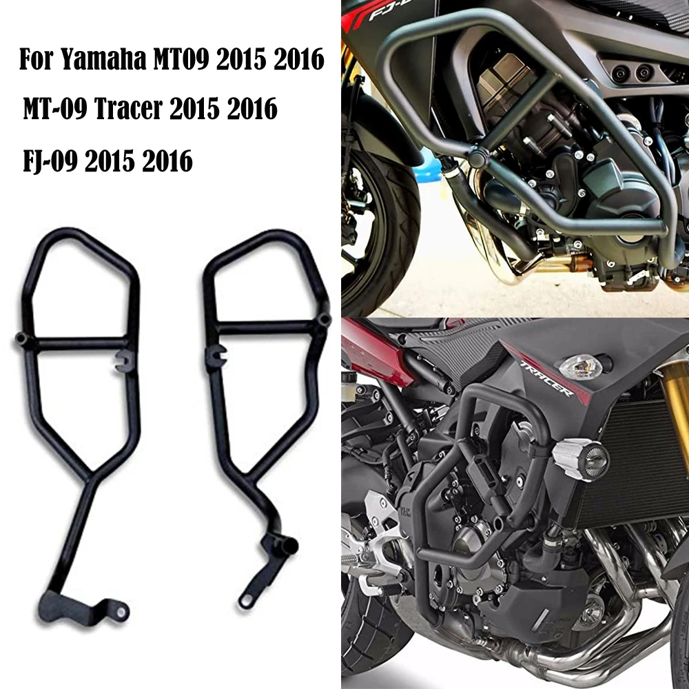 KEMiMOTO Крушение Бар протектор для YAMAHA MT09 MT 09 MT-09 Tracer FJ09 FJ-09 двигатель мотоцикла защита FZ09