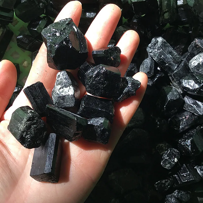 

Natural Black Tourmaline Crystal Rough Stone Rock Mineral Specimen Natural Energy Stone Healing Specimens Yoga