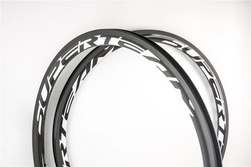 Clearance Crazy sale 38mm carbon bicycle rims road wheel rim clincher with glossy finish with free shipping 2