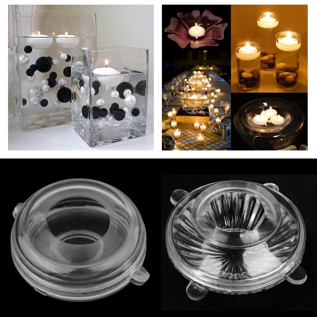 2 Pieces Water Floating Candle Disc Floater Candles Making Mold Soap Mould