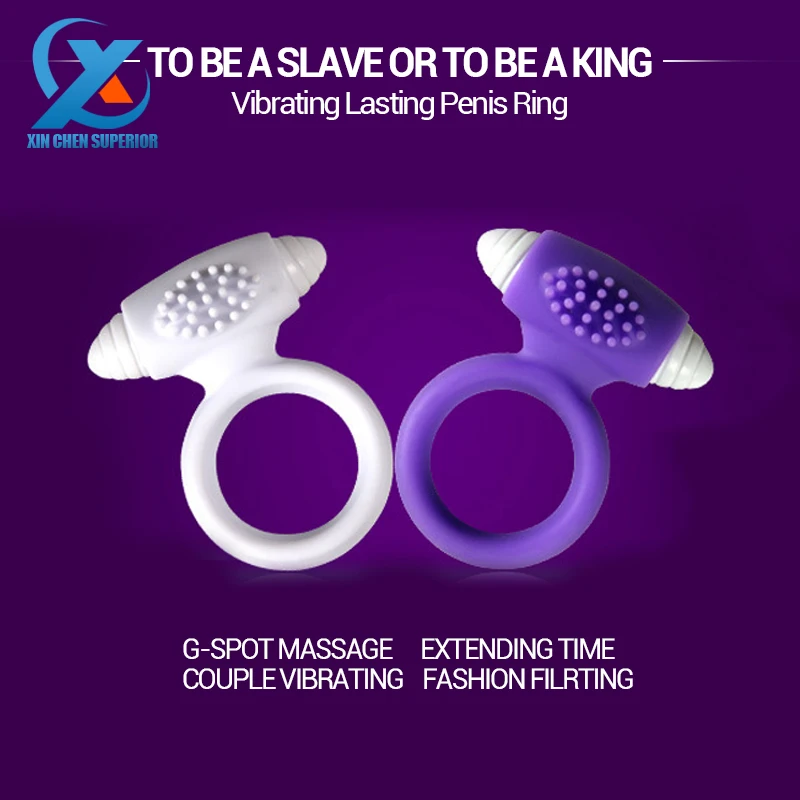 New Silicone Vibrating Cock Ring Sex Toy Penis Ring Delay Ejaculation Sex Toys for Men Sex Products for Men Penis