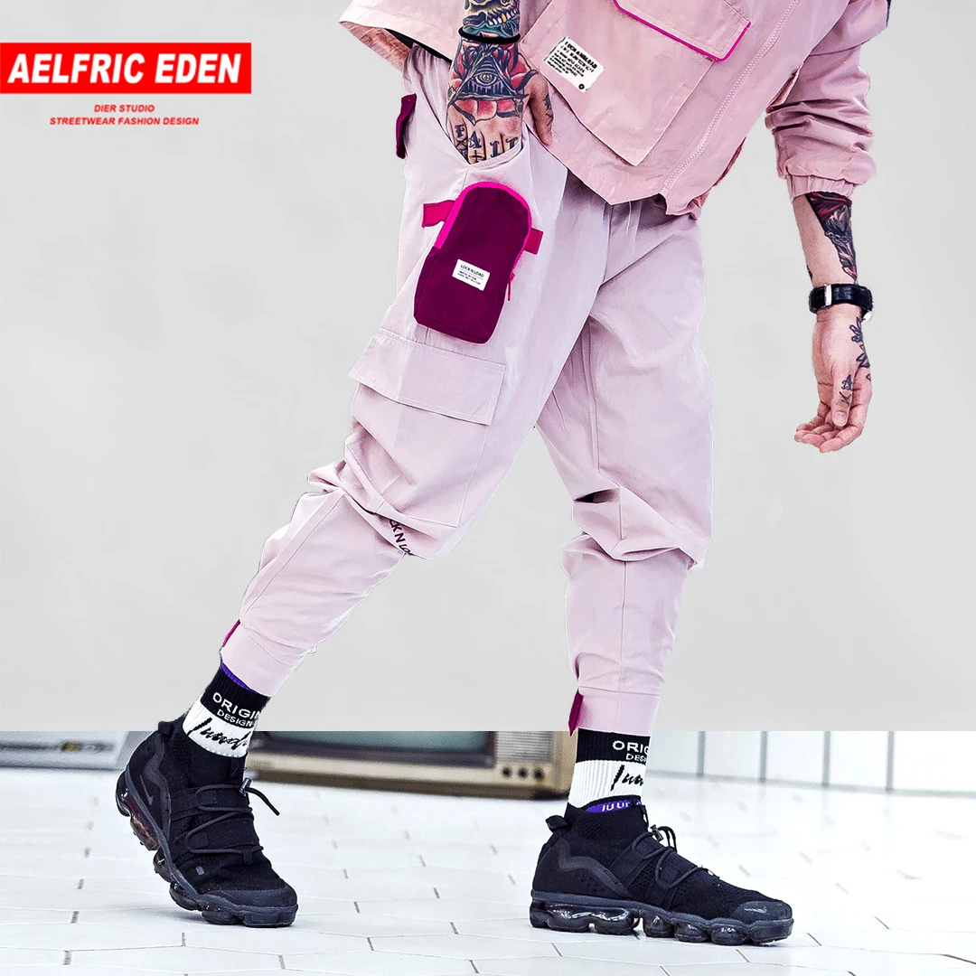Aelfric Eden цвет блок лоскутное мужские шаровары Мода 2018 г. дизайн мужской джоггеры