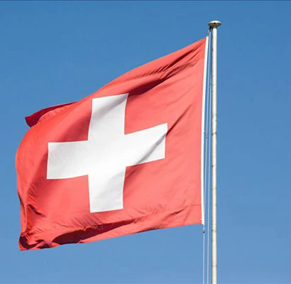 

100% polyester Switzerland Flag measure 60x100cm/90x150cm/120x200cm/150x250cm/180x300cm