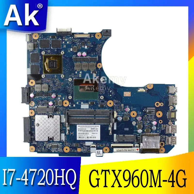 AK N551JW/N551JM материнская плата для ноутбука ASUS N551JW N551JM N551JQ G551JW N551J Тесты оригинальная материнская плата I7-4720HQ GTX960M-4G