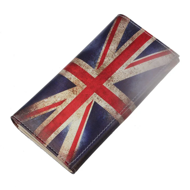 2018 New High Quality Fashion Clutch Wallet Carteira British Flag