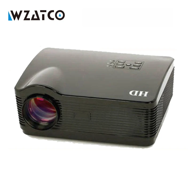 

WZATCO Best Android 4.4 Wifi Smart HD TV Video lcd Proyector Beamer Led 3D Projector 1080P Full HD 5500Lumens for home theater