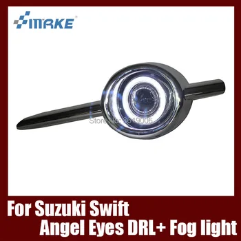

Fog Lamp Assembly LED Day Light COB Angel Eyes Foglight Daytime Running Light Lens Bumper For Suzuki Swift 2010-2011