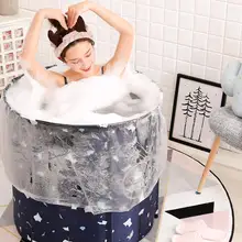 Ванна бочка для взрослых Ванна Складной Футляр встряхивание звук Ванна артефакт для взрослых Ванна бочка для дома тело утолщение Ванна