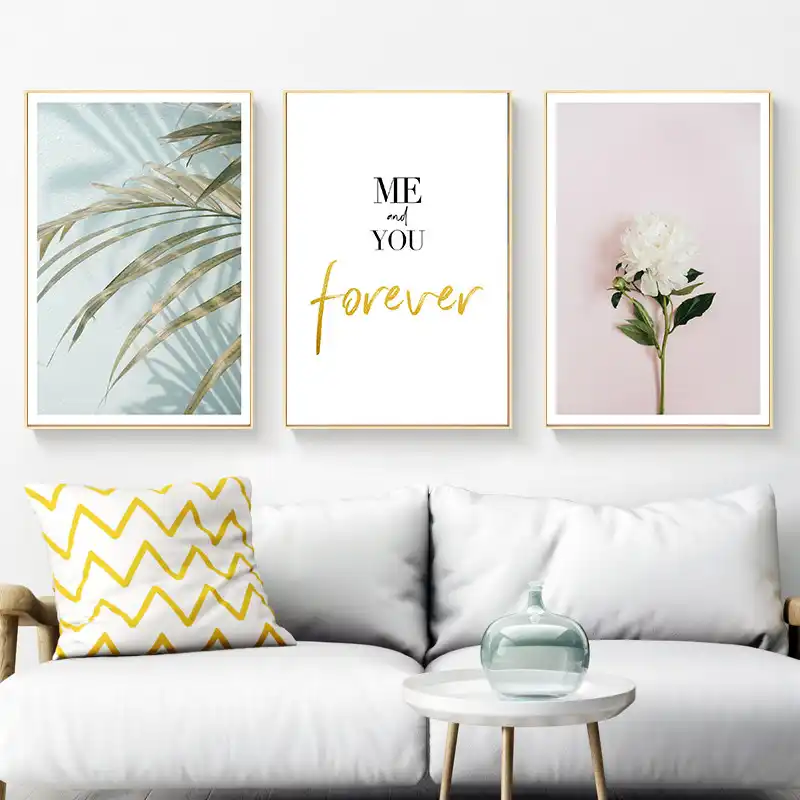 Canvas Painting Green Plant Flower Nordic Wall Art Home Decor Print Picture Poster Bedroom Living Room Decor Painting No Frame Painting Calligraphy Aliexpress