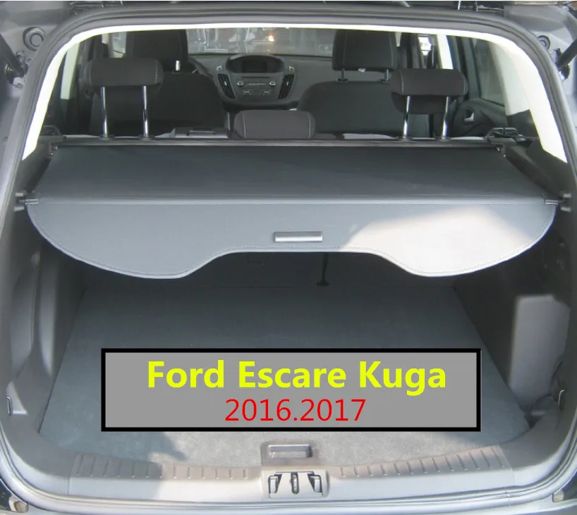 

Car Rear Trunk Security Shield Cargo Cover For Ford Escare Kuga 2016.2017 PARCEL SHELF SHADE TRUNK LINER SCREEN RETRACTABLE