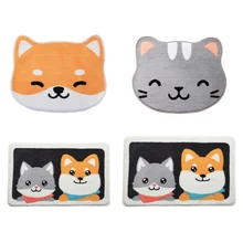 Милый питомец гнездо шаблон коврик для ванной комнаты Противоскользящий бытовой Флокирование абсорбирующий коврик