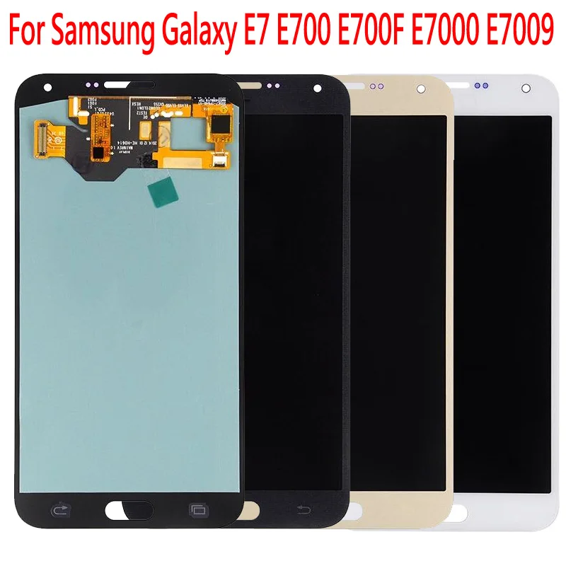 

Super AMOLED For Samsung Galaxy E7 E700 E7000 E700F E700 High Quality LCD Display Touch Screen Replacement Digitizer Assembly