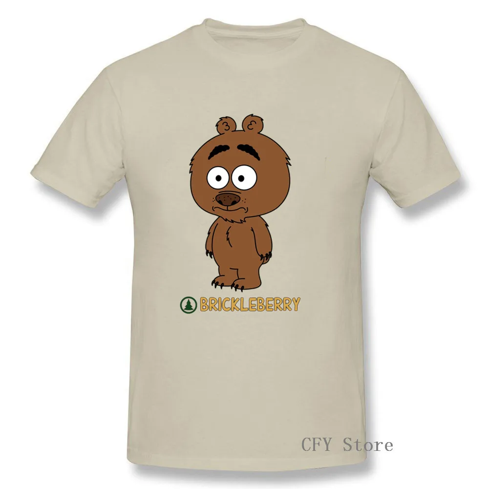 

Brickleberry Steve Denzel Woody Malloy Ethel Print Original Design Fashion Style Casual Cotton men T-shirt